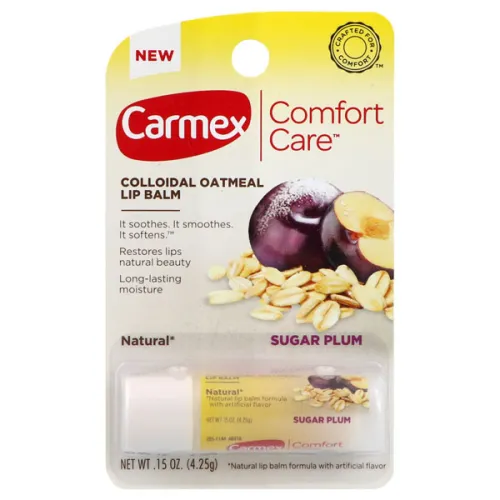 Бальзам для губ «слива» Carmex Comfort Care Colloidal Oatmeal Lip Balm Sugar Plum Stick, 4.25 г.