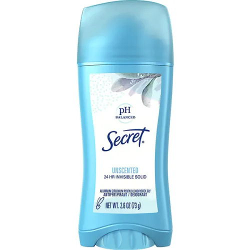 Кремовый дезодорант-антиперспирант «без запаха» Secret PH Balanced Unscented Invisible Solid Antiperspirant, 73 г.