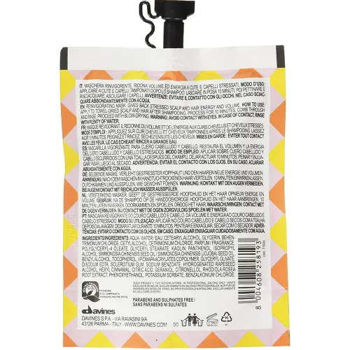 Маска анти-стресс для волос и кожи головы Davines The Wake Up Circle Mask, 50 мл. - вид 2