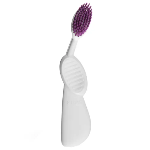 Зубная щетка для правши «бело-фиолетовая» Radius Original Toothbrush Right Hand White-Purple