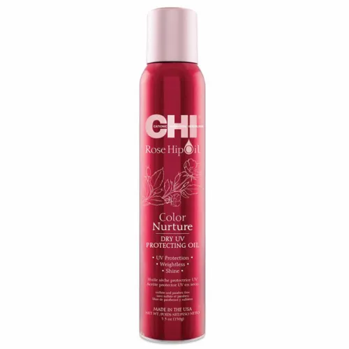Сухой шампунь для волос CHI Rose Hip Oil Dry UV Protecting Oil, 198 г.