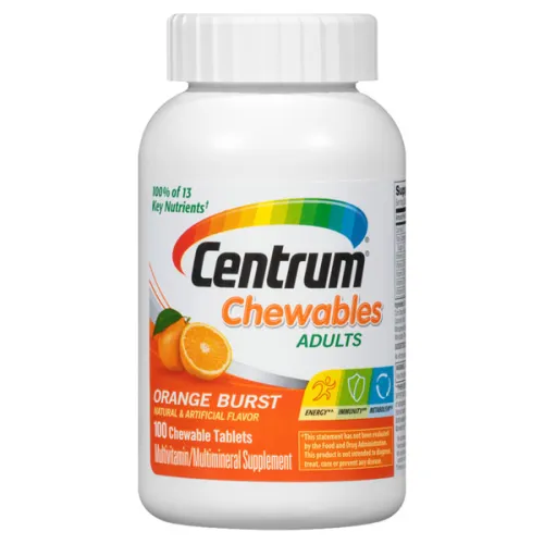Мультивитаминный жевательный комплекс для взрослых (до 50 лет) Centrum Chewables Adults Orange Burst Multivitamin
