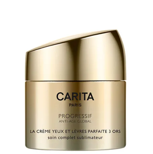 Антивозрастной крем для глаз и губ «три золота» Carita Progressif Anti-Age Global Perfect Cream Trio of Gold for Eyes and