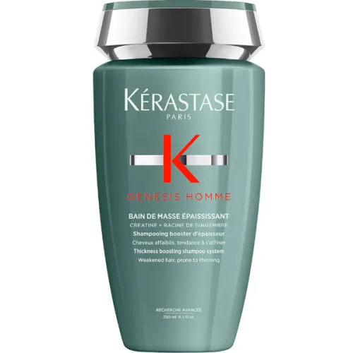 Мужской шампунь-ванна, бустер густоты для ослабленных тонких волос Kerastase Genesis Homme Bain de Masse Epaississant, 250