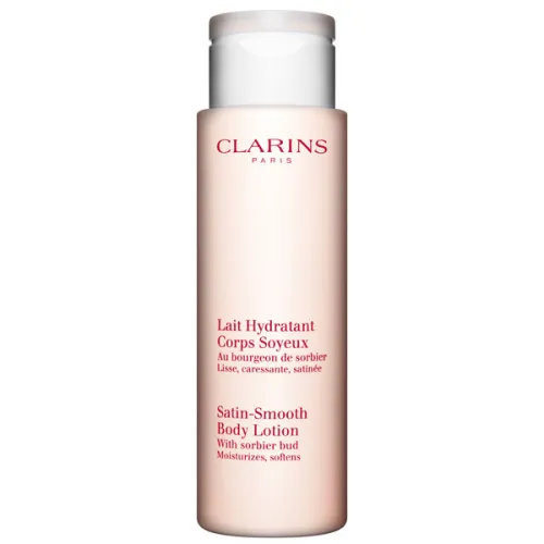 Увлажняющий лосьон для тела Clarins Satin-Smooth Body Lotion с экстрактом рябиновых почек, 200 мл.