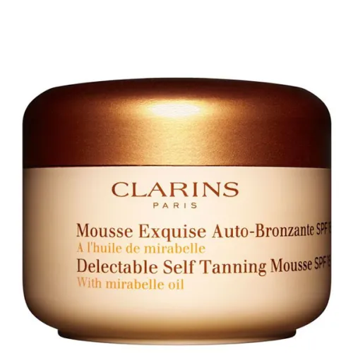 Мус-автозасмага для обличчя та тіла Clarins Delectable Self Tanning Mousse SPF15, 125 мл.