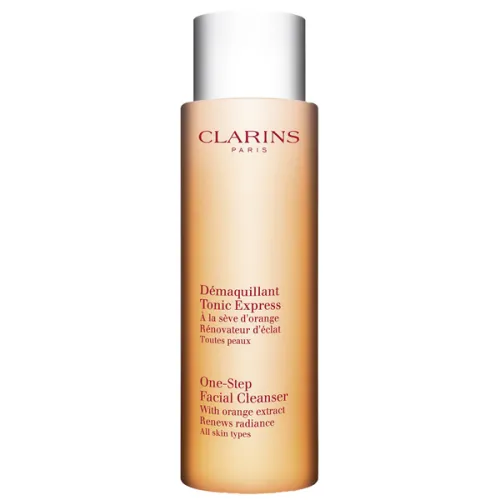 Тонізуючий лосьйон для очищення шкіри Clarins One-Step Facial Cleanser With Orange Extract з екстрактом апельсину, 200 мл.
