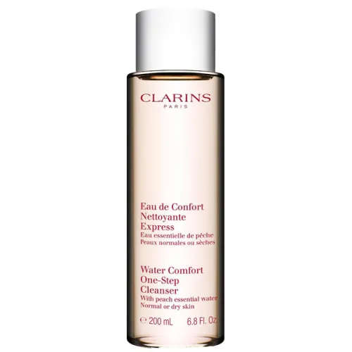 Очищающее средство для лица Clarins Water Comfort One-Step Cleanser With Peach Essential Water с экстрактом персика, 200 мл.