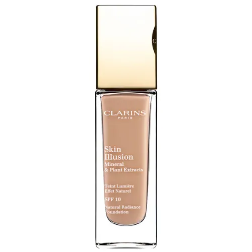 Тональный крем-флюид Clarins Skin Illusion Natural Radiance Light Reflecting Foundation SPF10 с увлажняющей формулой, 30 мл.