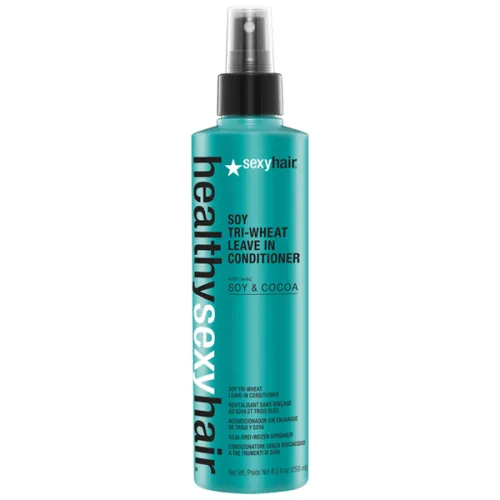 Оздоровлюючий незмивний кондиціонер для волосся Sexy Hair Healthy Soy Tri-Wheat Leave In Conditioner, 250 мл.