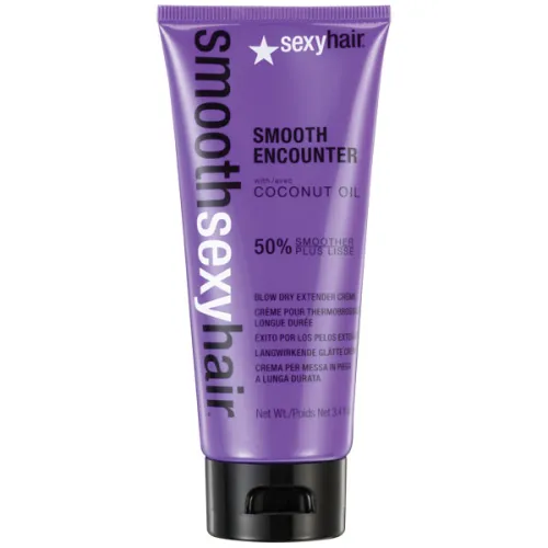 Розгладжуючий крем для волосся Sexy Hair Smooth Encounter Blow Dry Extender Creme з кокосовою олією, 100 мл.