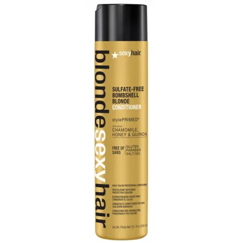 Кондиционер для сохранения цвета светлых волос Sexy Hair Blonde Sulfate-Free Bombshell Blonde Conditioner, 300 мл.