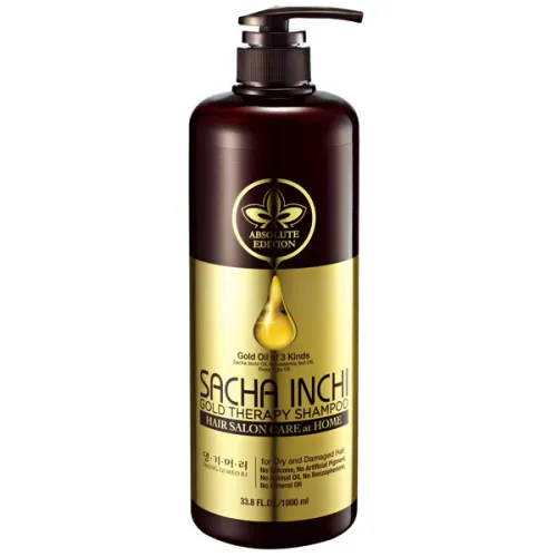 Відновлюючий шампунь «золота терапія» Daeng Gi Meo Ri Sacha Inchi Gold Therapy Shampoo, 1000 мл.