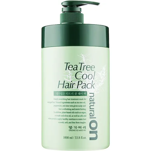Освіжаюча маска для волосся Daeng Gi Meo Ri Naturalon Tea Tree Cool Hair Pack на основі чайного дерева, 1000 мл.