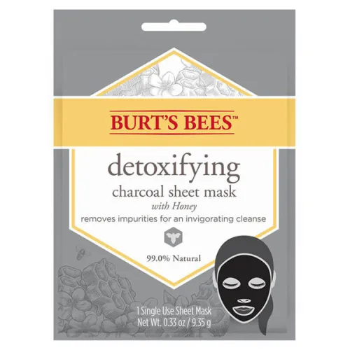 Детоксицирующая маска для лица Burt’s Bees Detoxifying Charcoal Sheet Mask