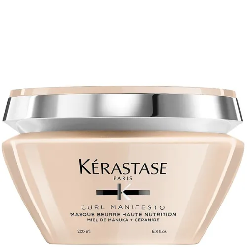 Интенсивная маска для питания кучерявых волос всех типов Kerastase Curl Manifesto Masque Beurre Haute Nutrition, 200 мл.