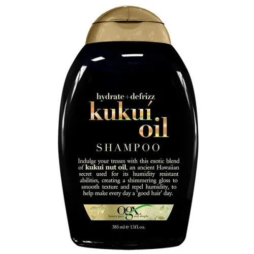 Шампунь для волосся OGX Hydrate & Defrizz Kukui Oil Shampoo з олією кукуї, 385 мл.