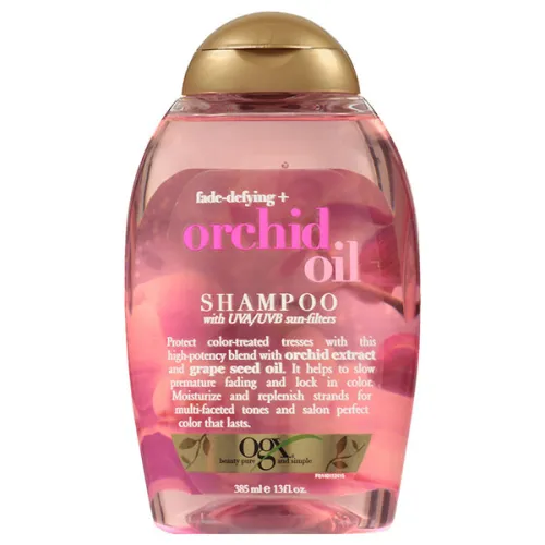 Шампунь для волосся OGX Shampoo Orchid Oil з екстрактом орхідеї та олією з виноградних кісточок, 385 мл.