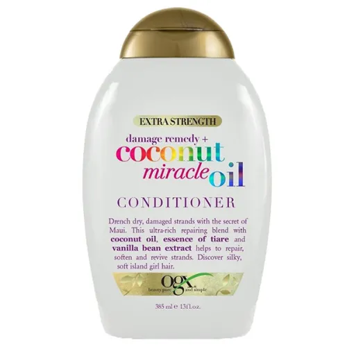 Відновлювальний кондиціонер для волосся OGX Extra Strength Damage Remedy Coconut Miracle Oil Conditioner з кокосовою олією