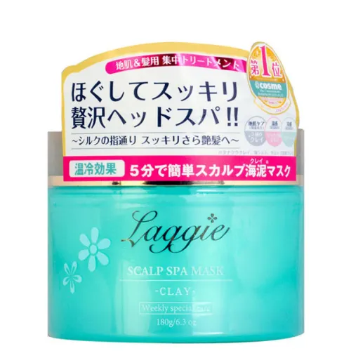 Маска для стимуляції росту та відновлення волосся Laggie Clay Scalp Spa Pack, 180 г.