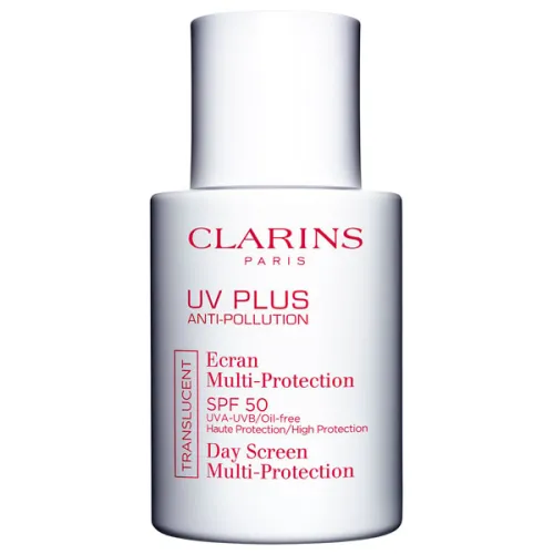 Защитный флюид-экран для лица Clarins UV Plus Anti-Pollution Ecran Multi-Protection SPF50, 30 мл.