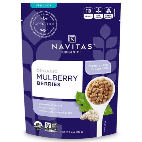 Органические ягоды шелковицы Navitas Organics Mulberry Berries, 227 г.