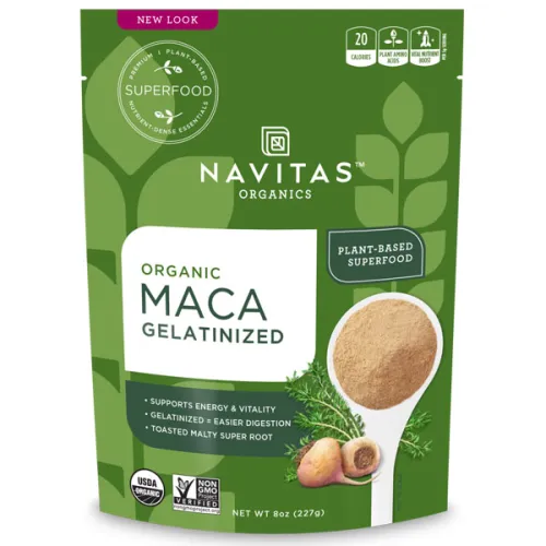 Органічний желатинізований порошок маки Navitas Organics Gelatinized Maca Powder, 227 г.