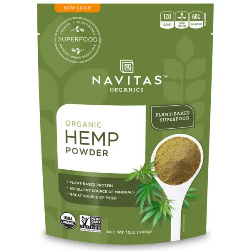 Органический порошок конопли Navitas Organics Hemp Powder, 340 г.