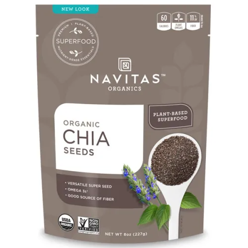 Органические семена чиа Navitas Organics Chia Seeds, 227 г.