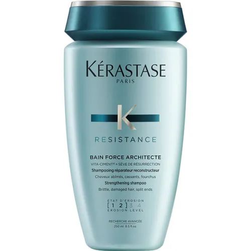 Шампунь для поврежденных хрупких волос Kerastase Resistance Bain Force Architecte Shampoo, 250 мл.