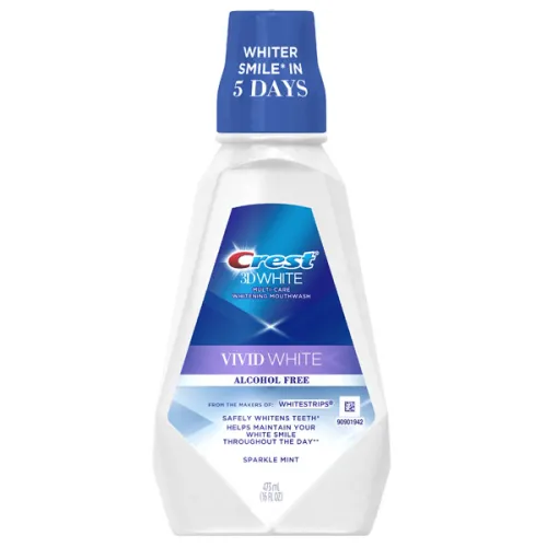 Ополаскиватель для полости рта без алкоголя Crest 3D White Vivid White Alcohol Free Multi-Care Whitening Mouthwash Sparkle