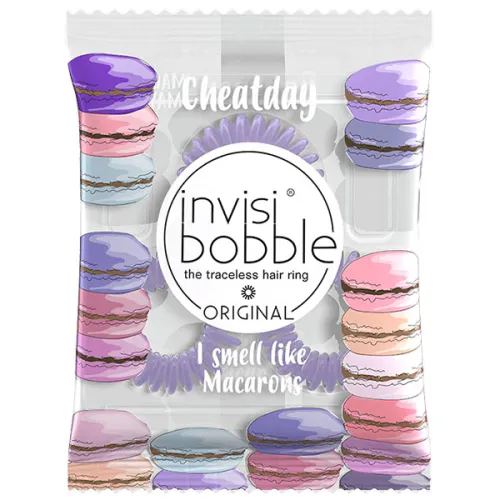 Ароматизована резинка-браслет Invisibobble Cheatday Macaron Mayhem із ароматом мигдального печива