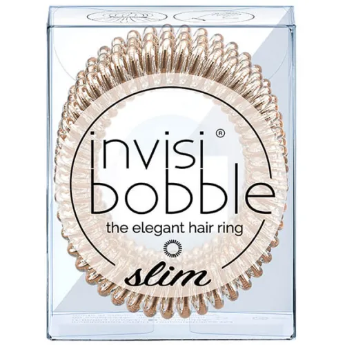 Резинка-браслет Invisibobble Slim Bronze Me Pretty с увеличенным количество завитков «бронзовая»