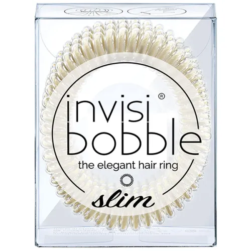 Резинка-браслет Invisibobble Slim Stay Gold с увеличенным количество завитков «золотая»