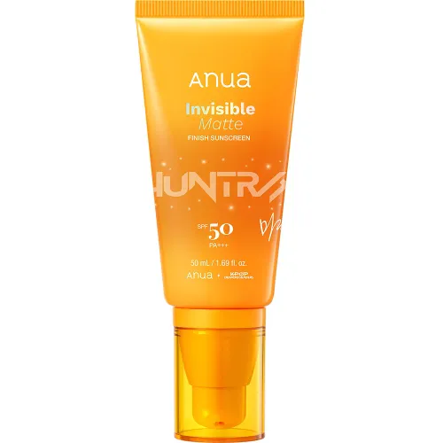 Сонцезахисний крем для обличчя Anua Invisible Matte Finish Sunscreen SPF50 PA+++ з матовим фінішом, 50 мл.