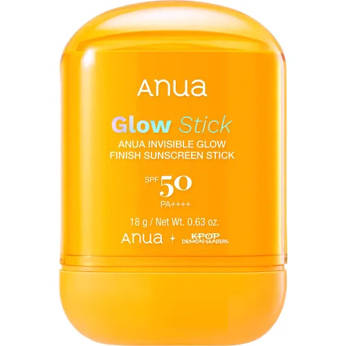 Солнцезащитный стик Anua Invisible Glow Finish Sunscreen Stick SPF50 PA++++ с невидимым сияющим финишем, 18 г.