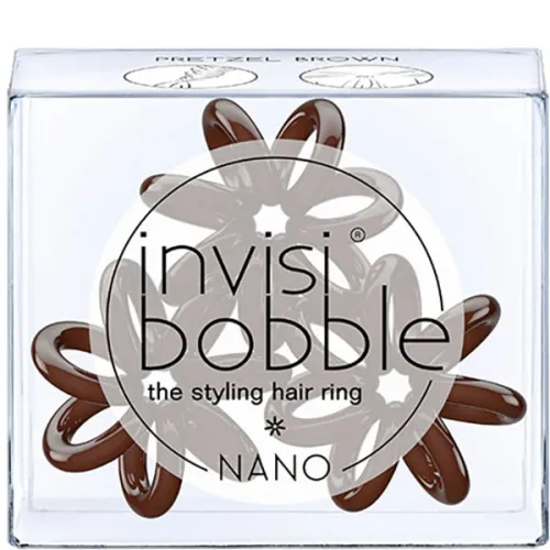 Нано резинка для волос «коричневая» Invisibobble Nano Pretzel Brown