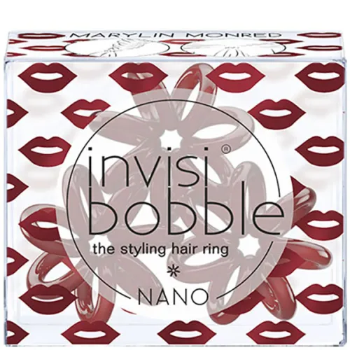 Нано резинка для волосся «темно-червона» Invisibobble Nano Marilyn Monred