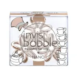 Нано резинка для волосся «рожеве золото Invisibobble Nano Tea Party Spark з блискітками»