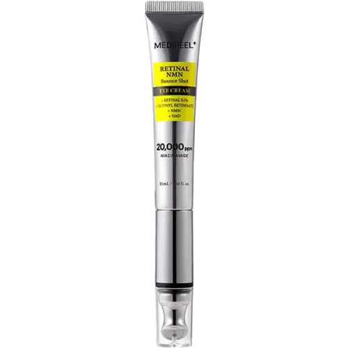 Омолаживающий крем для кожи вокруг глаз Medi Peel Retinal NMN Bounce Shot Eye Cream с ретиналем, NMN и вибро-наконечником