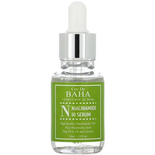 Протизапальна сироватка для жирної шкіри обличчя Cos De Baha N Niacinamide 10 Serum з ніацинамідом, 30 мл.