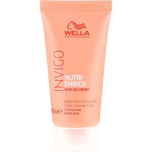 Живильна маска для волосся Wella Professionals Invigo Nutri-Enrich Deep Nourishing Mask з ягодами годжі, 30 мл.