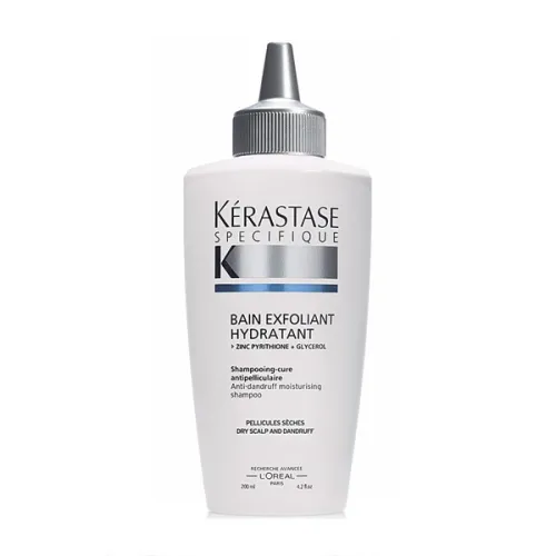 Увлажняющий шампунь против перхоти для сухой кожи головы Kerastase Specifique Bain Exfoliant Hydratant Shampoo, 200 мл.