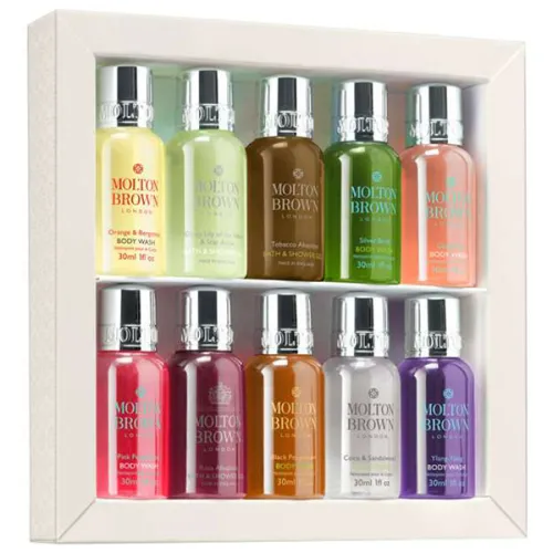 Набор гелей для душа Molton Brown Signature Scents Mini Bathing Collection, 10 шт. х 30 мл.