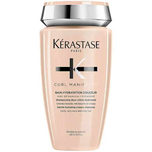 Кремовый увлажняющий шампунь-ванна для кучерявых волос всех типов Kerastase Curl Manifesto Bain Hydratation Douceur, 250 мл.