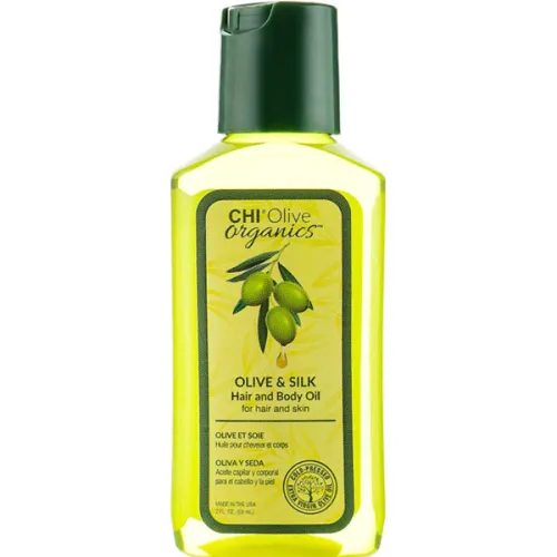 Шовкова олія для волосся та тіла CHI Olive Organics Olive & Silk Hair and Body Oil з оливою, 59 мл.