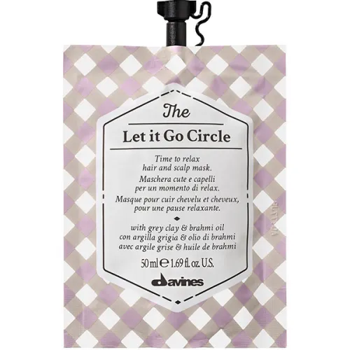 Маска для восстановления водного баланса волос и кожи головы Davines The Let It Go Circle Mask, 50 мл.