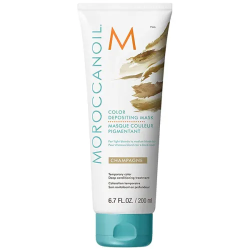 Відтінкова маска для волосся «шампанське» Moroccanoil Color Depositing Mask Champagne, 200 мл.