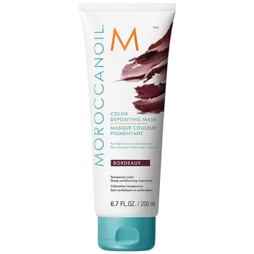Відтінкова маска для волосся «бордо» Moroccanoil Color Depositing Mask Bordeaux, 200 мл.