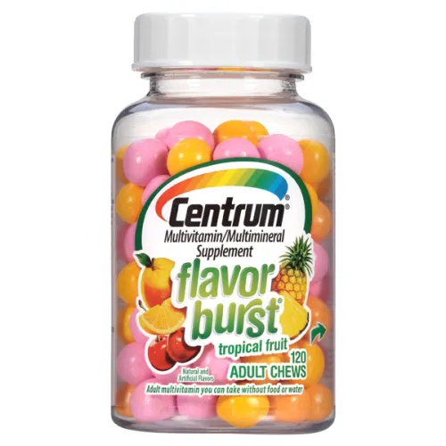 Мультивитаминный жевательный комплекс для взрослых Centrum Flavor Burst Adult Multivitamin Chews Tropical Fruit Flavor с